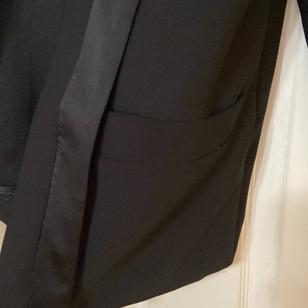 Space Couture Open Front Tuxedo Blazer Size 44 - image 4